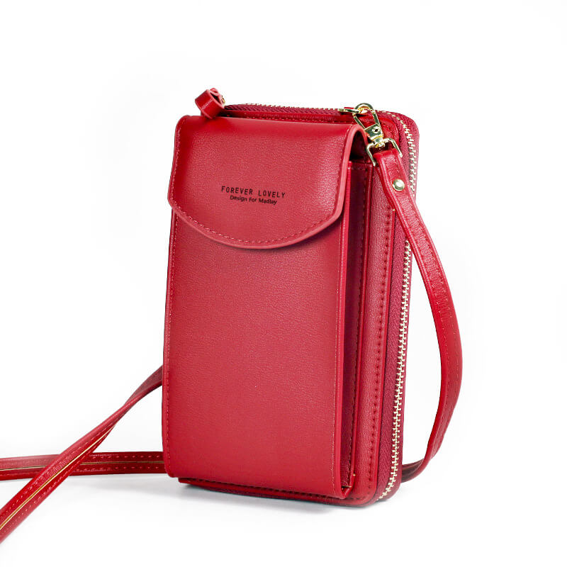 Small women's PU leather crossbody, perfect for daily essentials, sleek and modern.