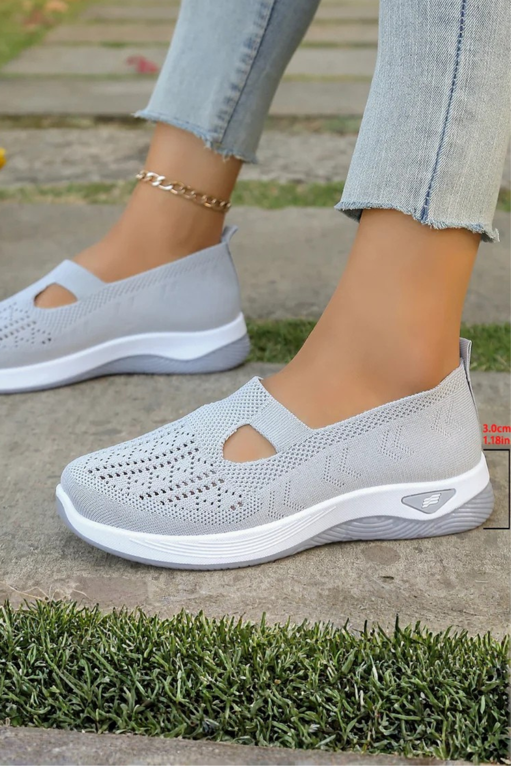 Sleek women's Cordelia slip-on trainers, offering effortless style and everyday comfort.