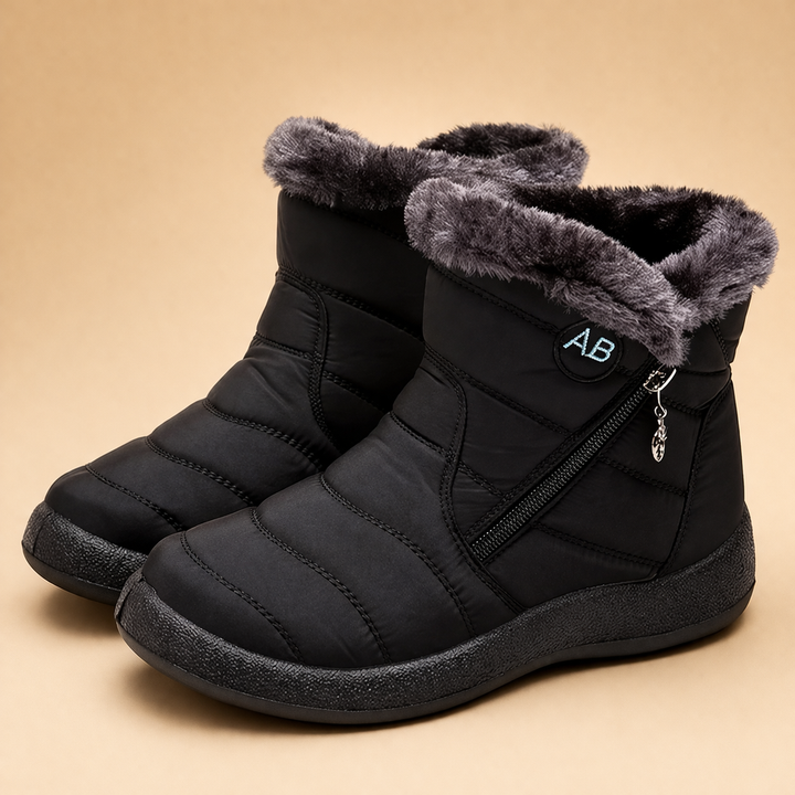 Warm women's winter ankle boots with soft lining for ultimate cold weather comfort & style.