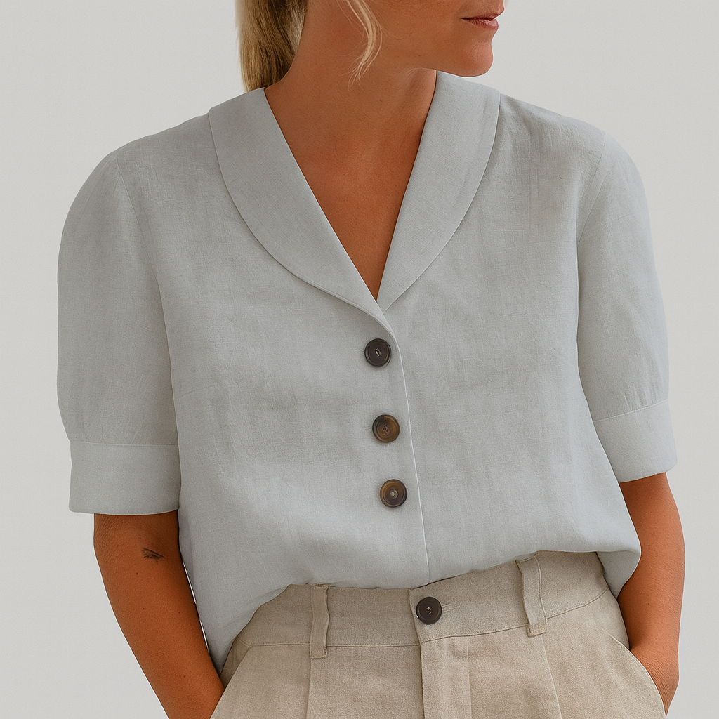 Soft feel women's casual t-shirt, relaxed fit for effortless summer comfort. Short sleeve everyday style top.