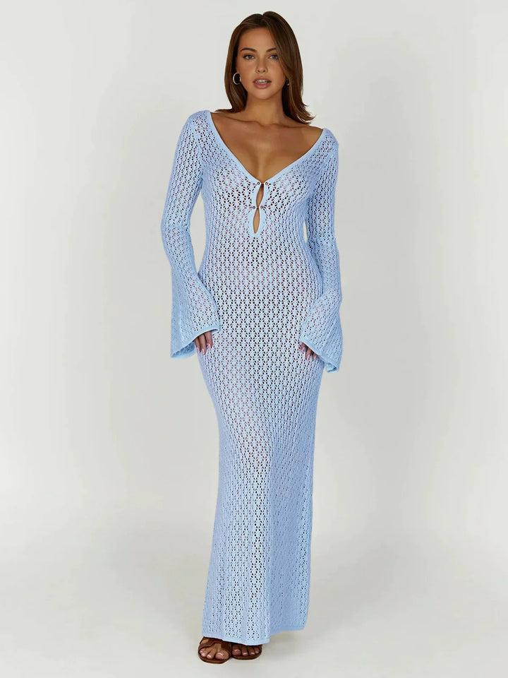 Women's lightweight beach cover-up dress, perfect as a swimwear cover for summer and vacation.