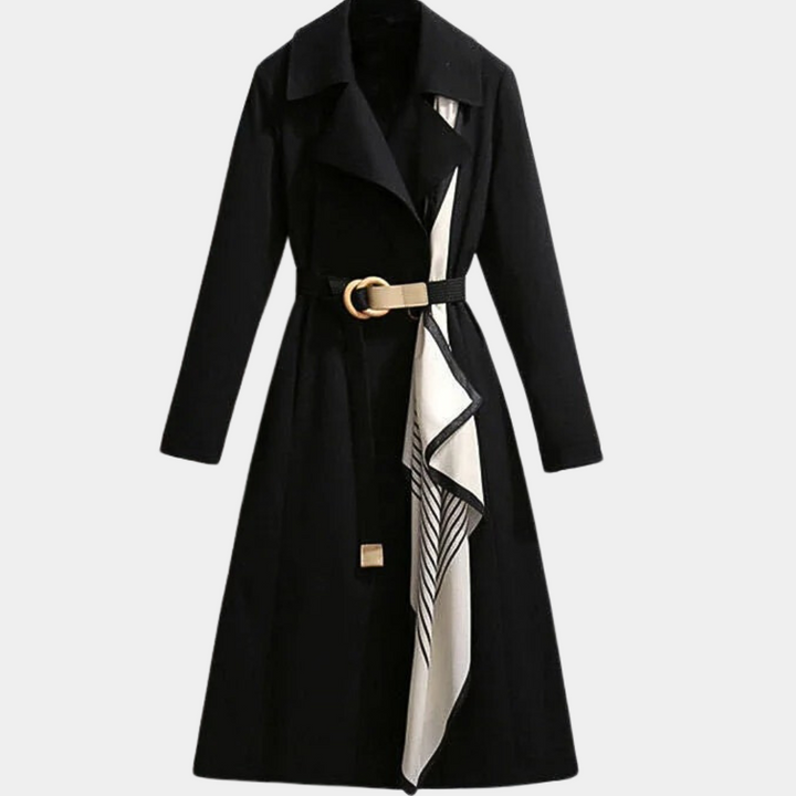 Elegant women's trench coat in a classic style, offering versatile luxury outerwear for any occasion.