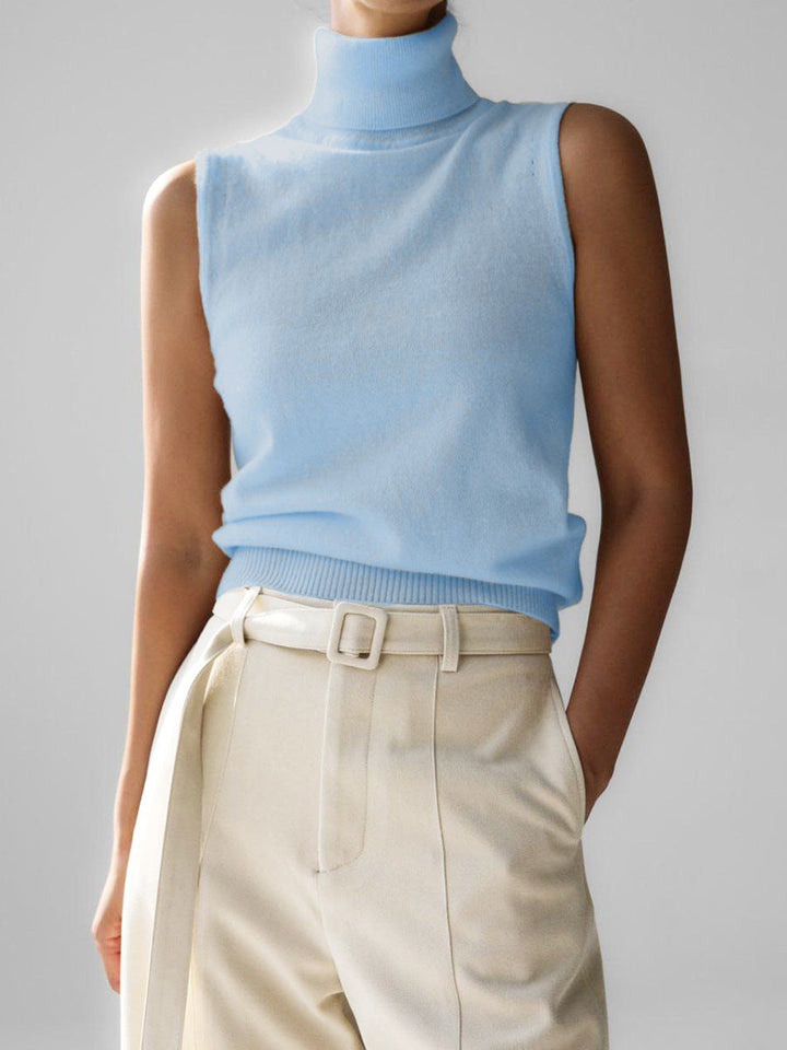 Modern women's turtleneck sweater. A cozy long-sleeve top, adding sophisticated warmth to any winter outfit.