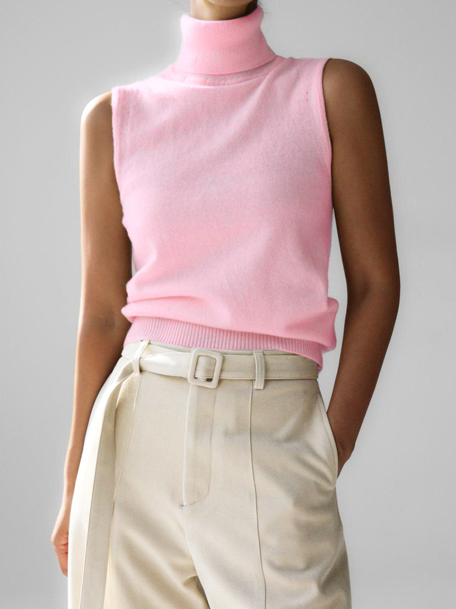 Trendy women's turtleneck sweater. Essential long-sleeve knit for elegant fall & winter fashion versatility.