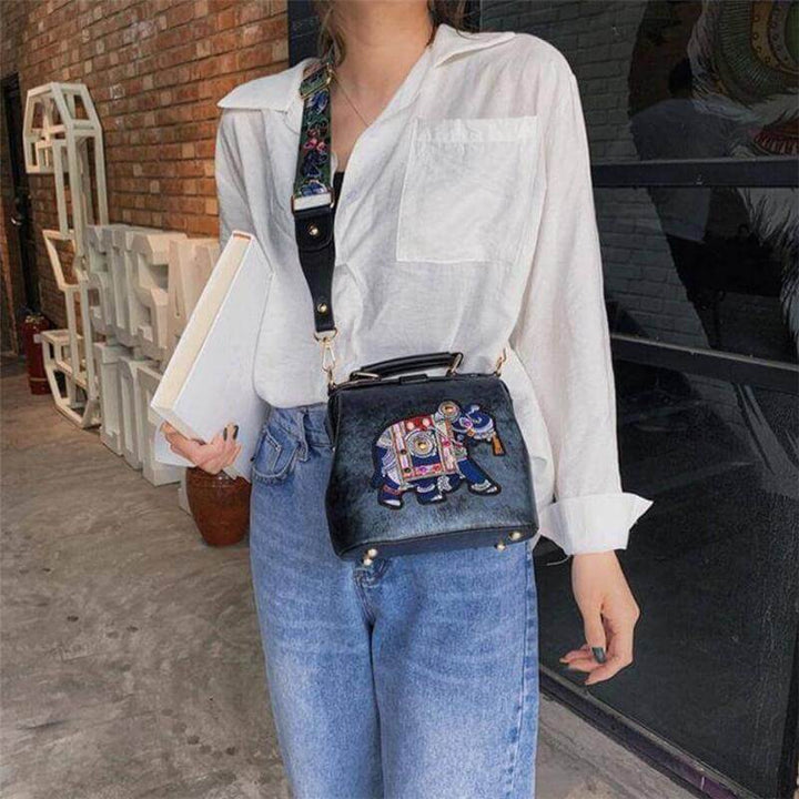 Women's ethnic mandala shoulder bag, beautifully embroidered and versatile.