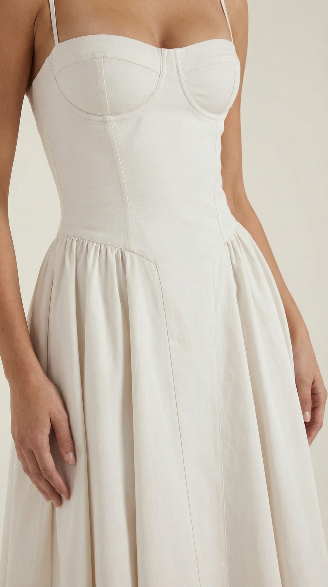 Sweetheart neck floral corset midi dress, a charming women's spring fashion piece.