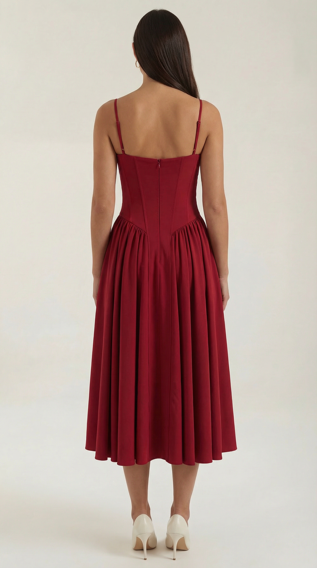 Strappy floral midi dress for women, an elegant choice for summer occasions.