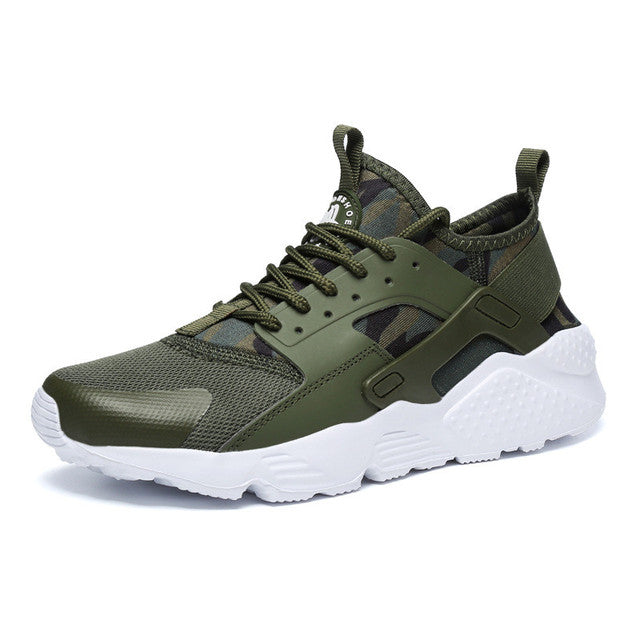 Athletic women's Huarache style sneakers, providing breathable & lightweight comfort for walking & daily activities.