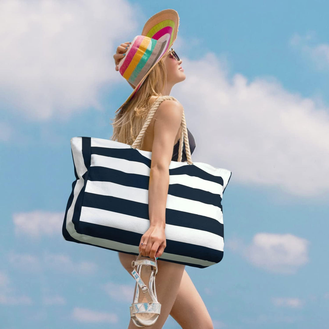 Women's waterproof beach bag, perfect for sunny days.