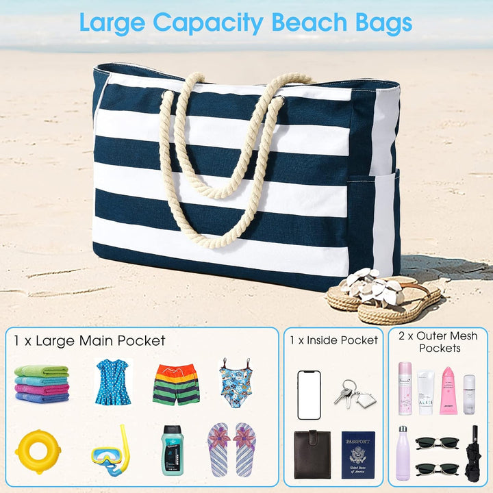 Large women's waterproof work & travel tote, sleek design.