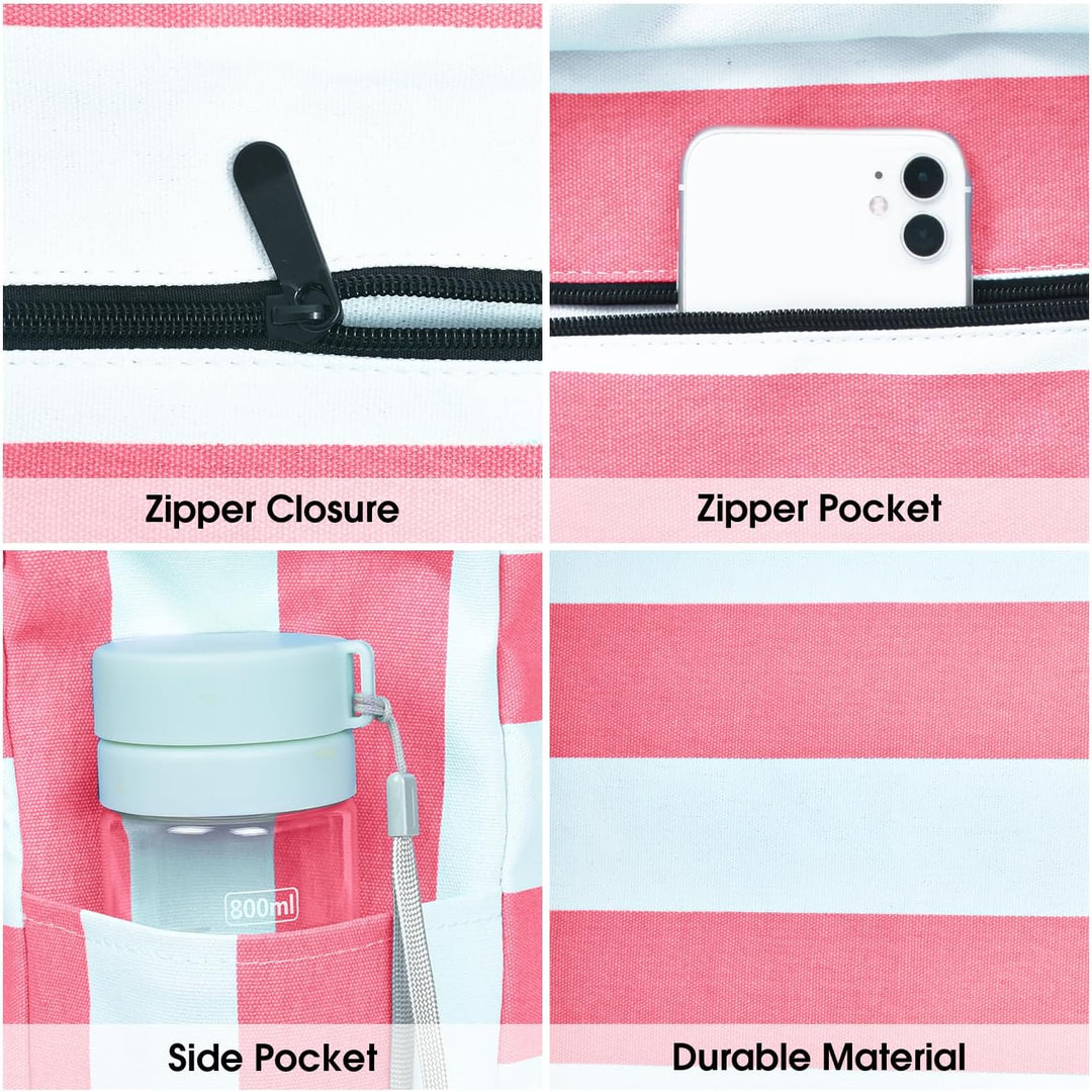 Waterproof gym tote bag for women, easy to clean.