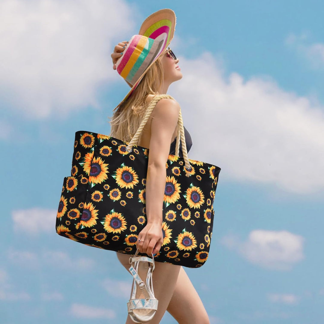 Women's large waterproof gym bag, holds towels & gear.