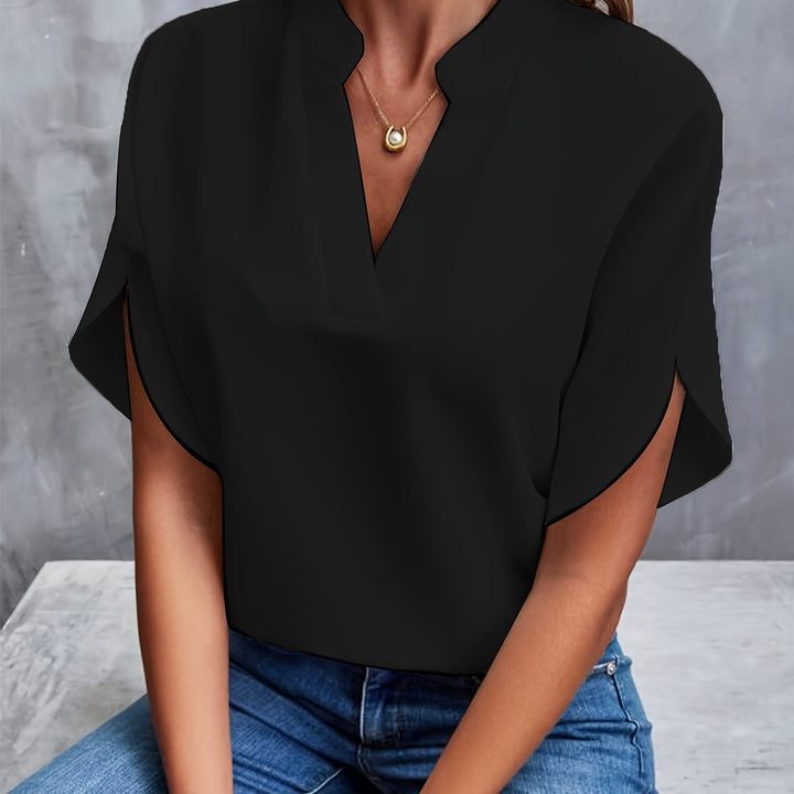 Chic ladies lightweight blouse, elegant long sleeve top for spring fashion and summer style.