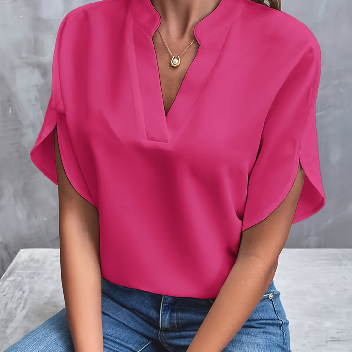 Women's elegant blouse, a versatile lightweight top for casual chic, workwear, and everyday style.