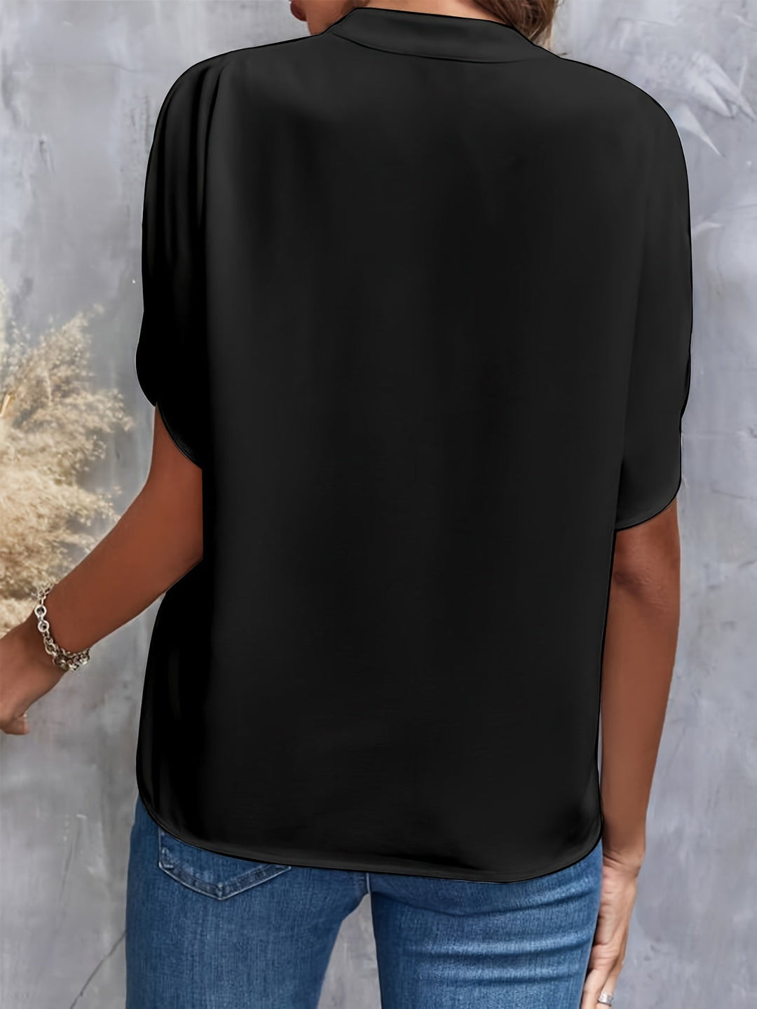 Casual chic long sleeve blouse, perfect lightweight top for spring fashion and versatile everyday style.