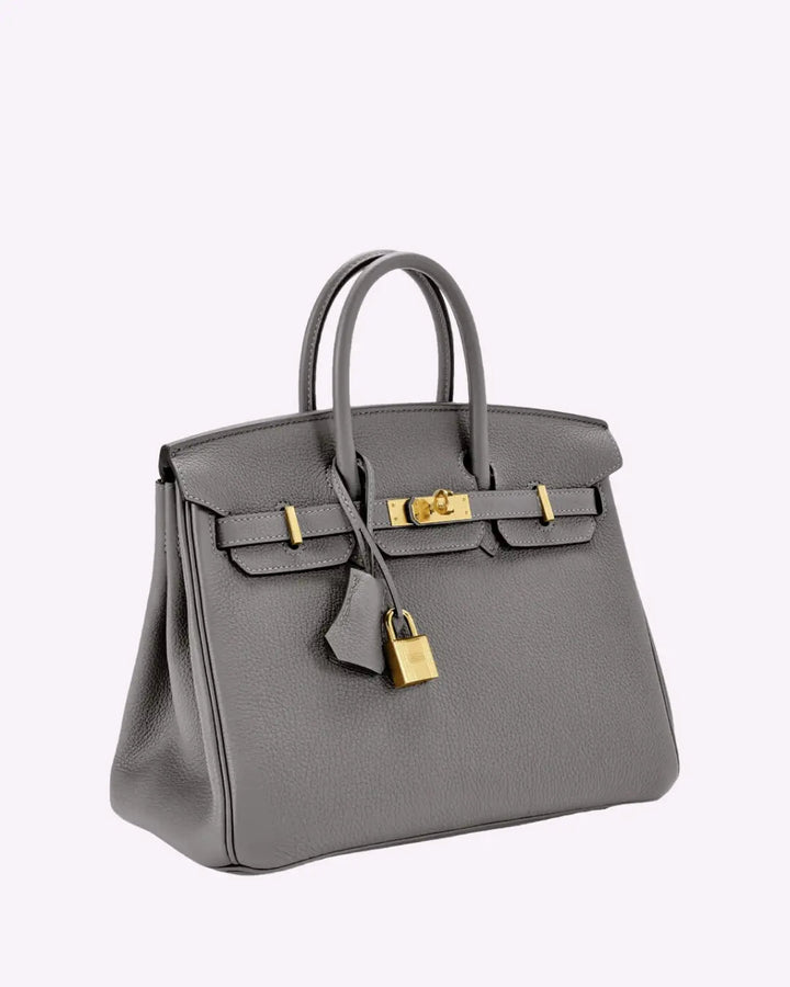 Women's luxury genuine leather handbag, elegant everyday carry.