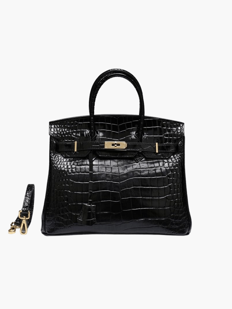 Versatile genuine leather shoulder bag, luxury style for everyday carry.
