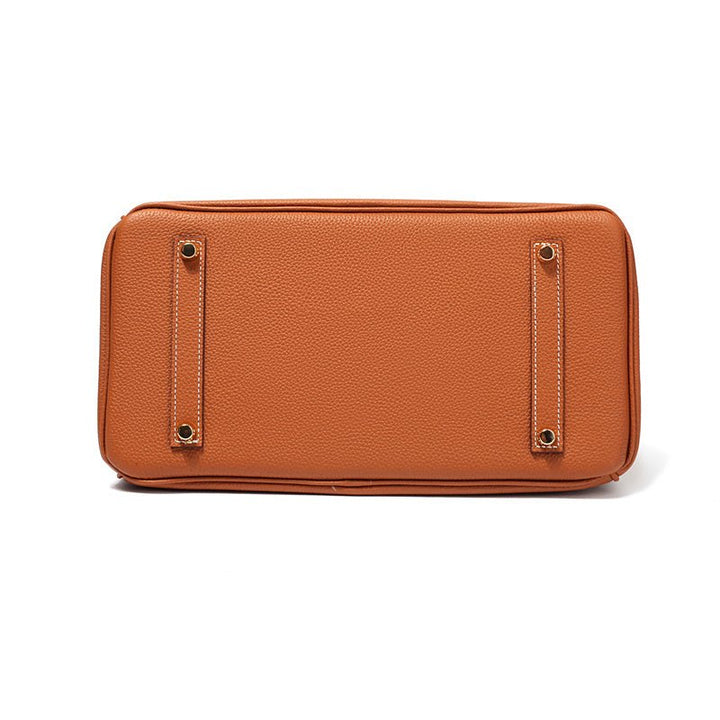 Classic genuine leather handbag, a chic shoulder bag for the modern woman.