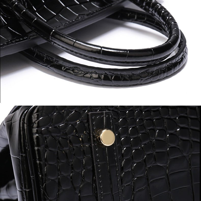 Genuine leather women's handbag, chic and designer quality accessory.