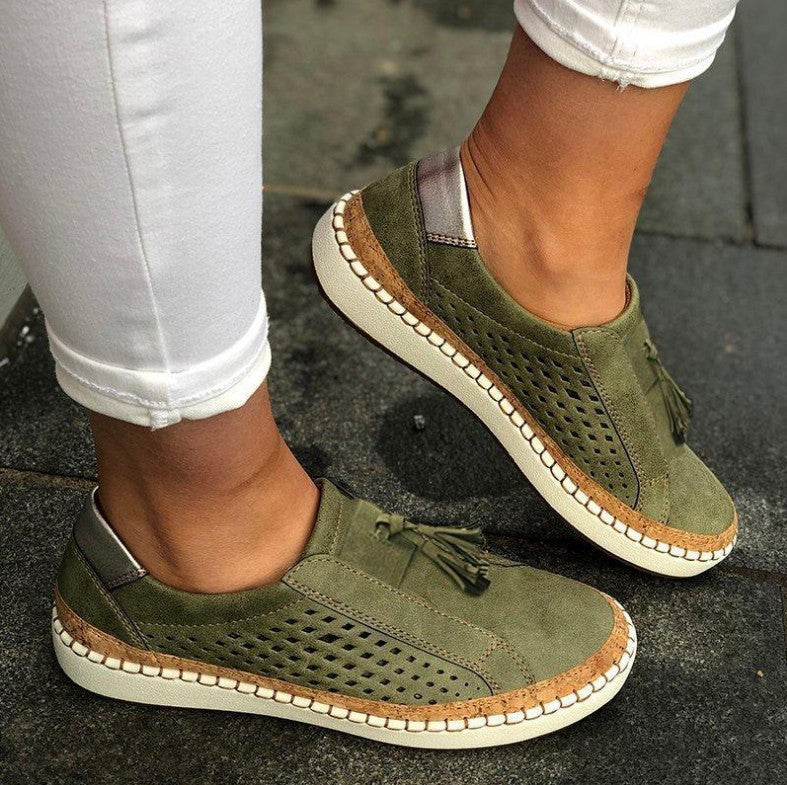 Lightweight women's comfort sandals, slip-on orthopaedic footwear with strong arch support for walking.