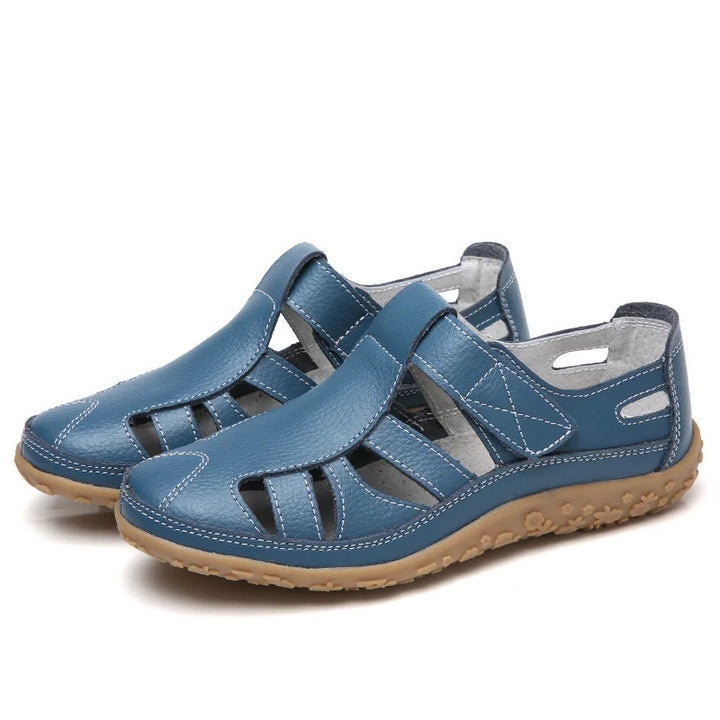 Adjustable strap women's orthopedic sandals, anti-slip sole for secure summer walking.