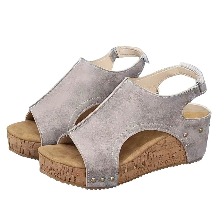 Comfortable orthopedic platform wedge sandals for women, offering foot health & chic summer style.