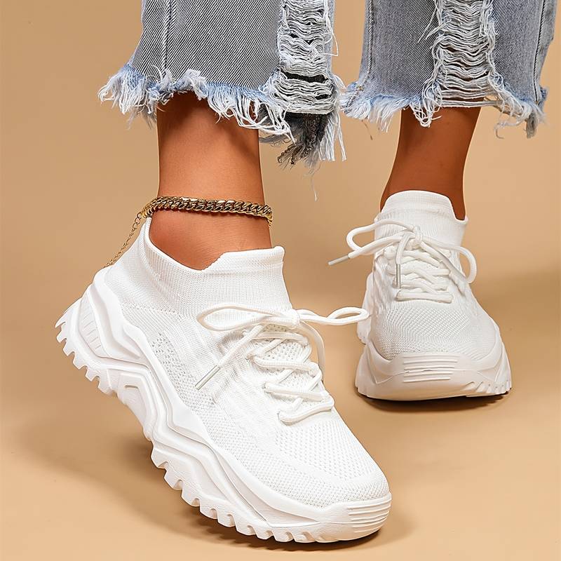 Women's orthopedic sneakers with ultimate arch support, designed for walking comfort & daily wear.