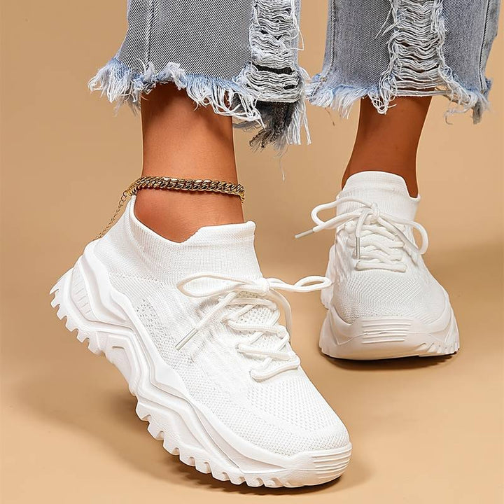 Women's orthopedic sneakers with ultimate arch support, designed for walking comfort & daily wear.