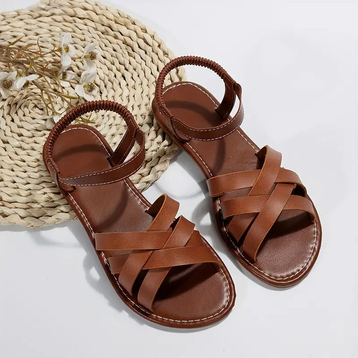 Women's orthopedic spring sandals with arch support & adjustable straps for all-day comfort & pain relief.