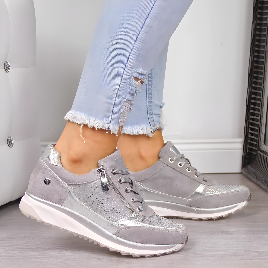 Ergonomic women's orthopedic walking shoes with superior arch support & cushioning for daily comfort.