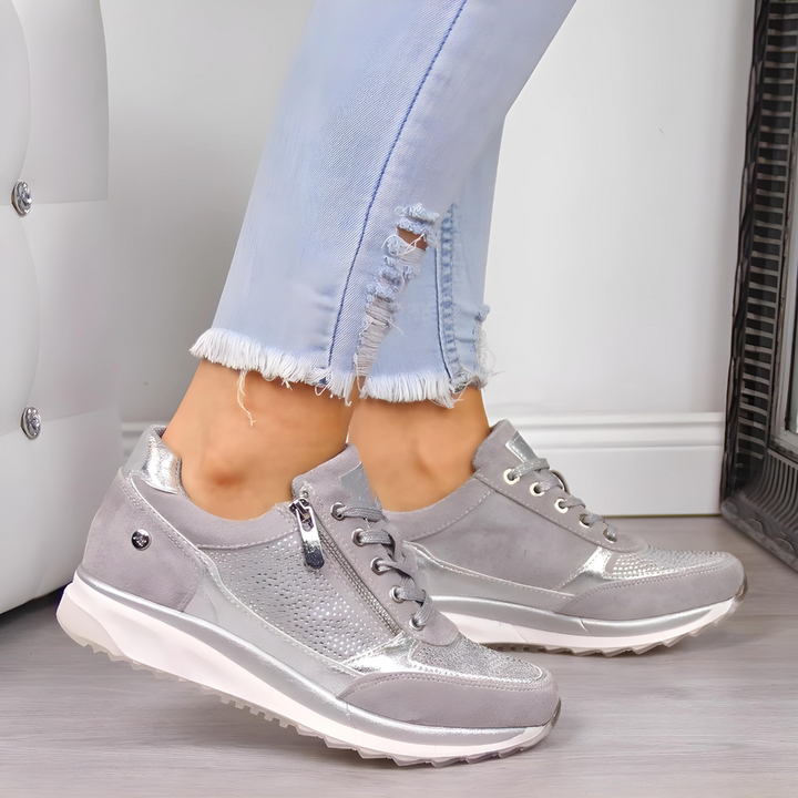 Ergonomic women's orthopedic walking shoes with superior arch support & cushioning for daily comfort.
