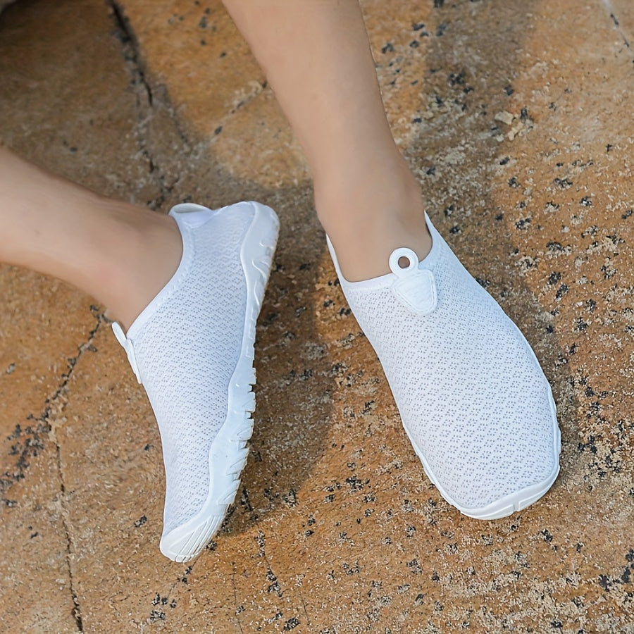 Non-slip quick dry water shoes for women. Ideal for beach, pool & water sports. Secure aquatic footwear.
