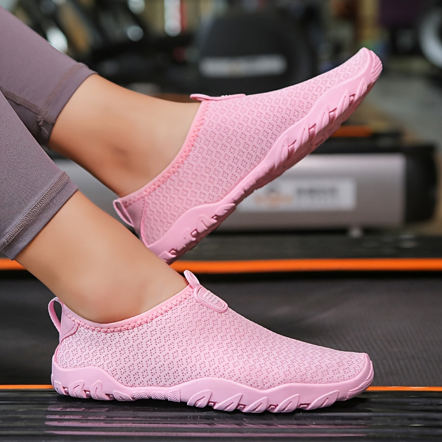 Active women's quick dry water shoes. Perfect for beach, paddleboarding, snorkeling. Breathable summer footwear.