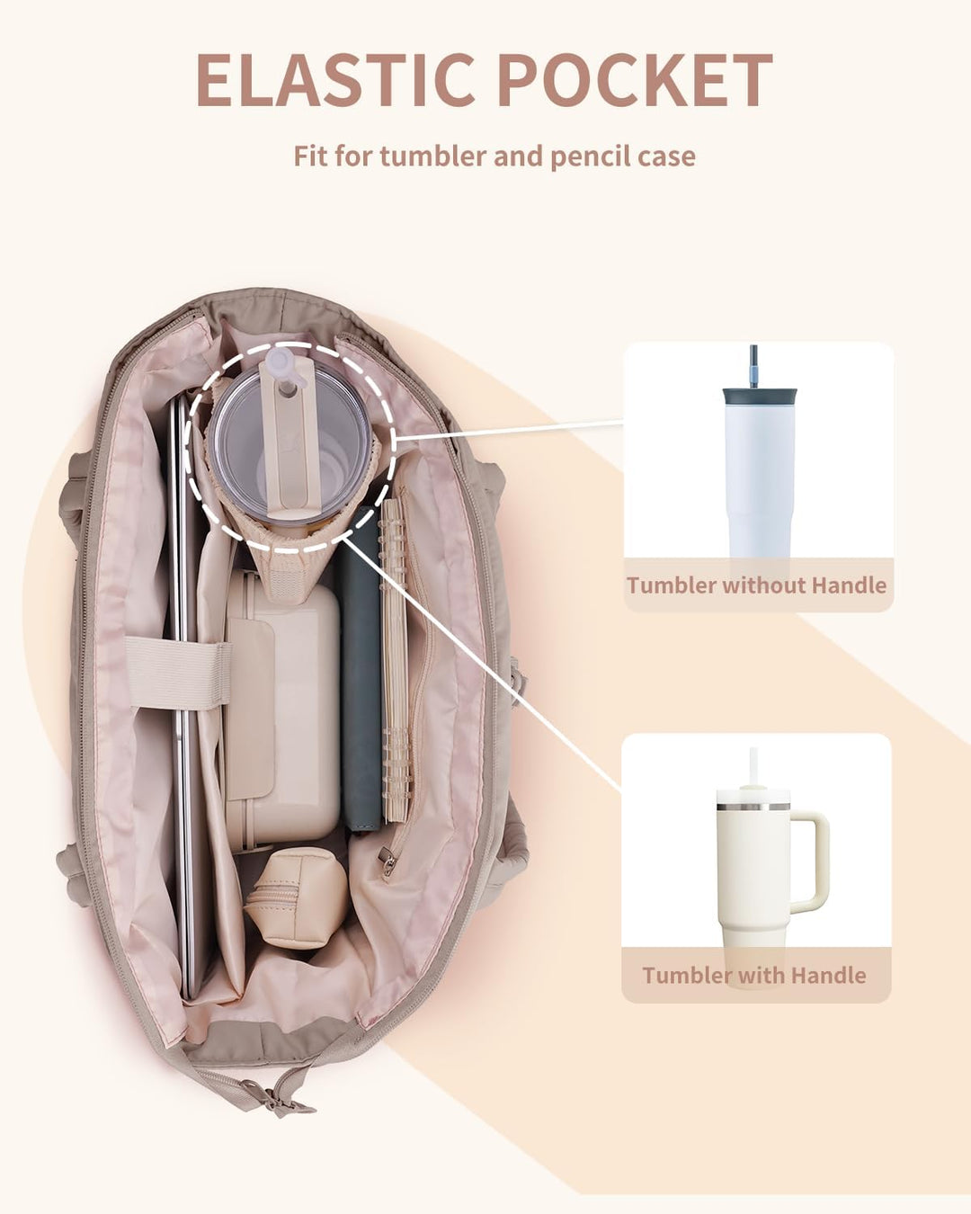 Stylish puffer tote bag for women, featuring a laptop sleeve & cup holder for daily essentials.