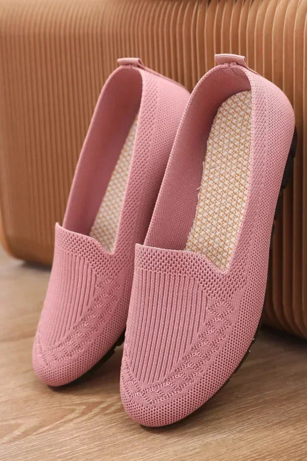 Lightweight women's round toe slip-on ballet flats, ideal for all-day comfort & style.