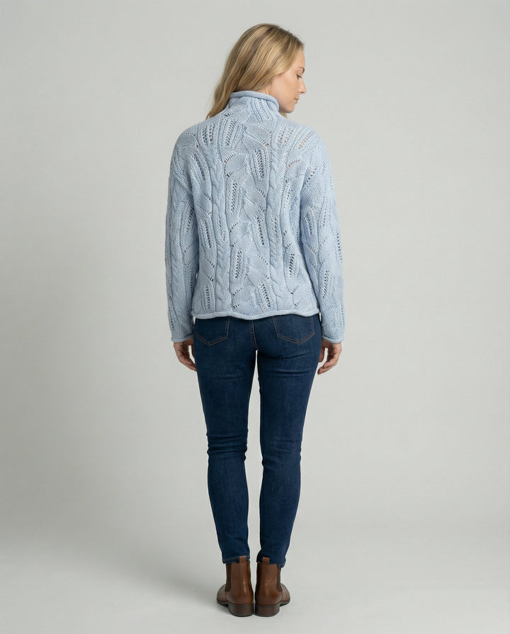 Elegant women's minimalist pullover sweater. Soft & warm knitwear, perfect for everyday luxury.