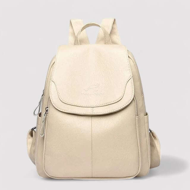 Elegant women's anti-theft backpack, a modern accessory for secure travel & everyday style.