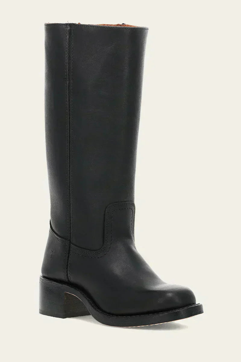 Durable women's mid-calf block heel boots, designed for both fashion and lasting comfort.
