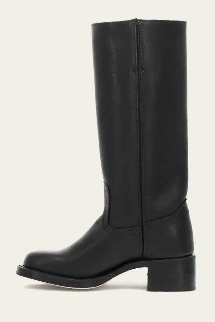 Elevate your style with these women's mid-calf block heel boots, a comfortable fashion choice.