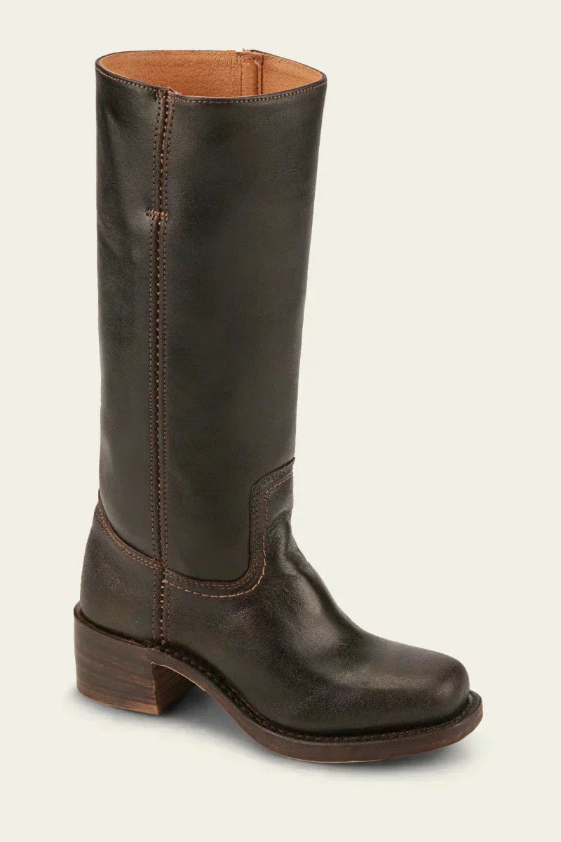 Winter-ready women's mid-calf block heel boots, providing warmth & fashionable appeal.