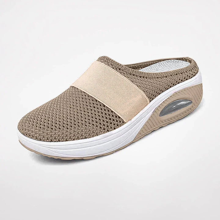 Comfortable women's orthopedic slippers by Alpenrose, providing arch support for daily pain relief.