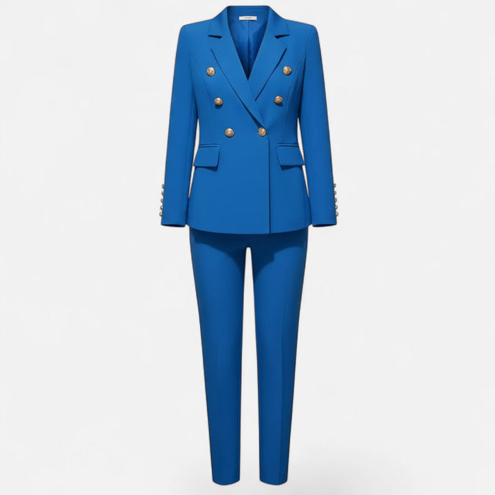 Comfortable & elegant tailored two-piece women's suit set for professional daily wear.