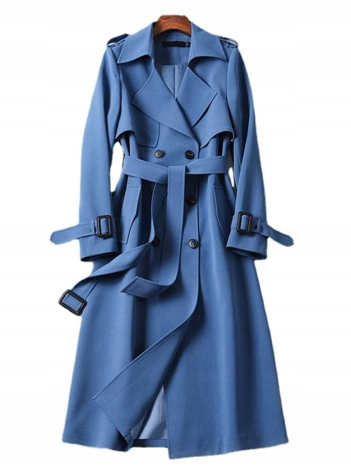 Timeless women's trench coat with a classic vintage design. Trendy outerwear for sophisticated fall & spring fashion.