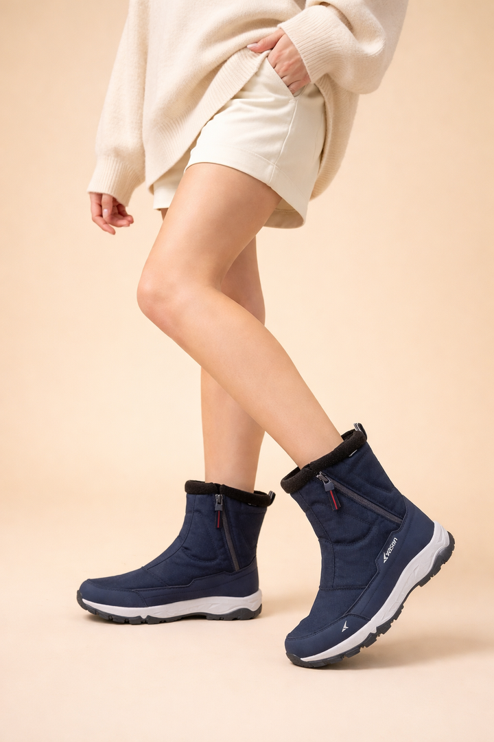 Comfortable women's cold weather boots featuring a warm, cozy lining and a durable non-slip sole.