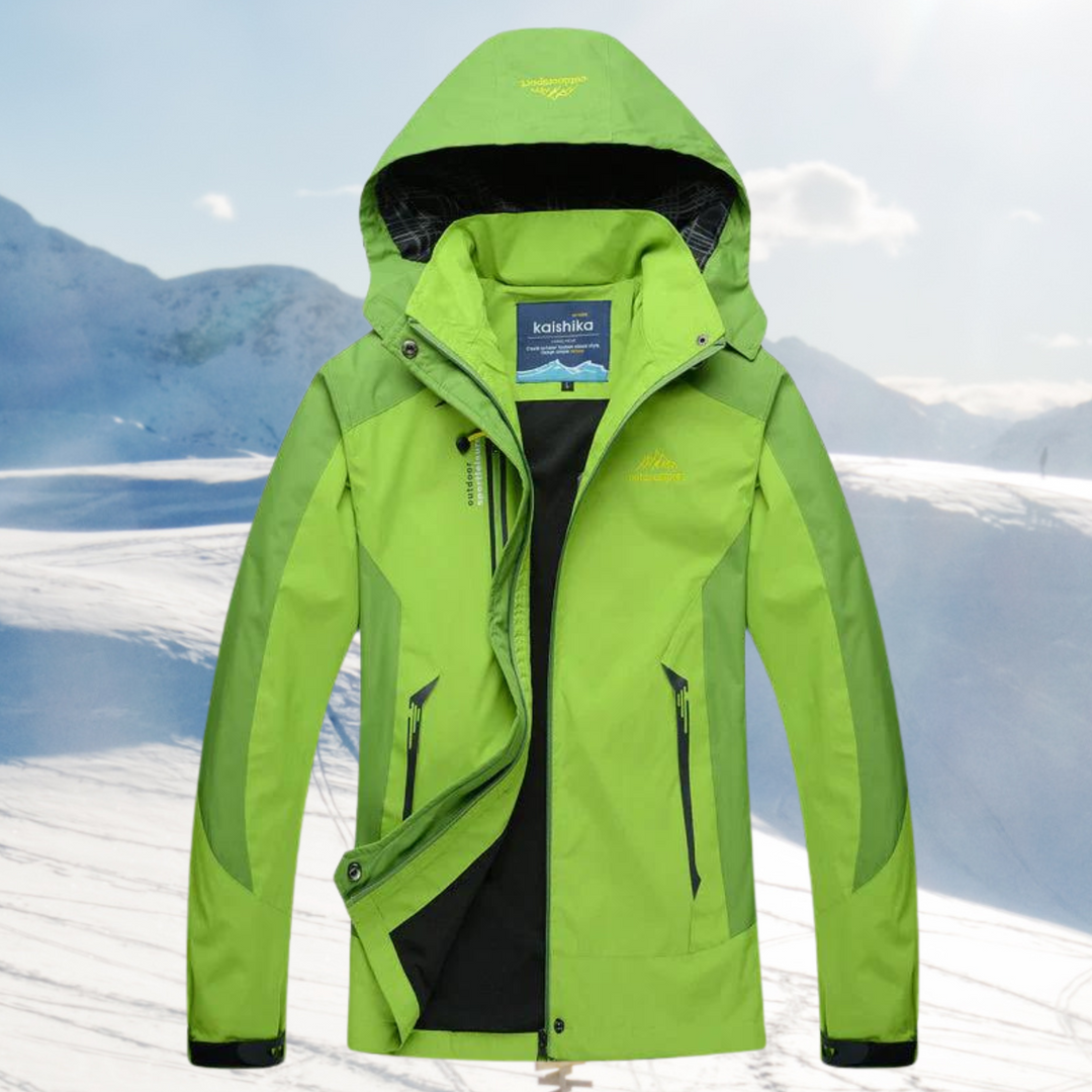 Versatile women's protective outerwear, wind & water-resistant outdoor jacket for active women in any weather.