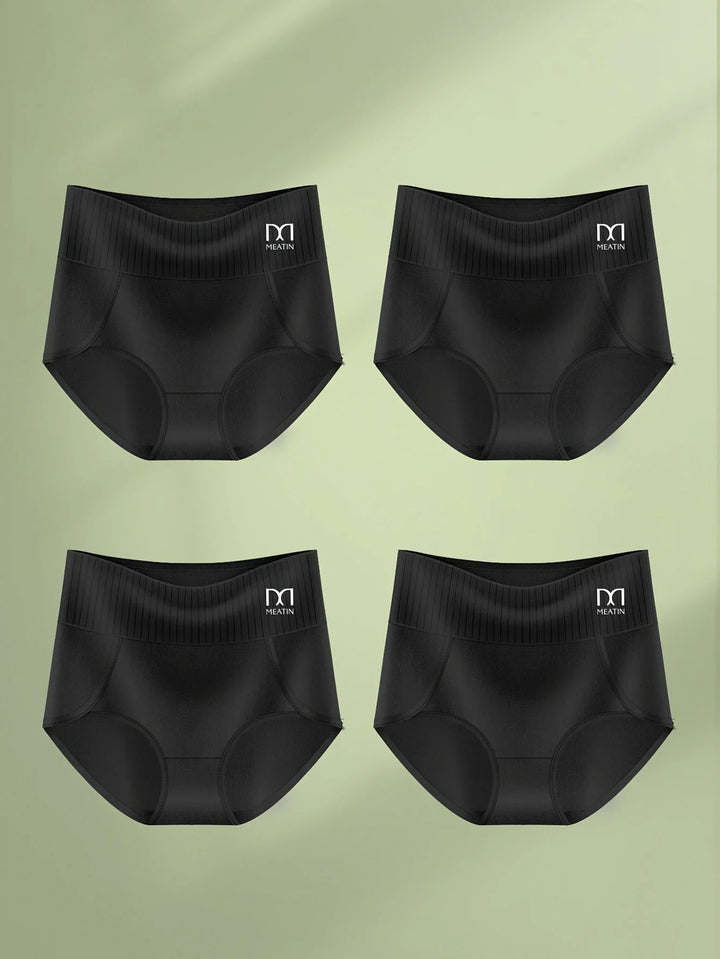 Smooth confidence starts with women's 6-pack high-waisted shaping briefs for invisible wear.