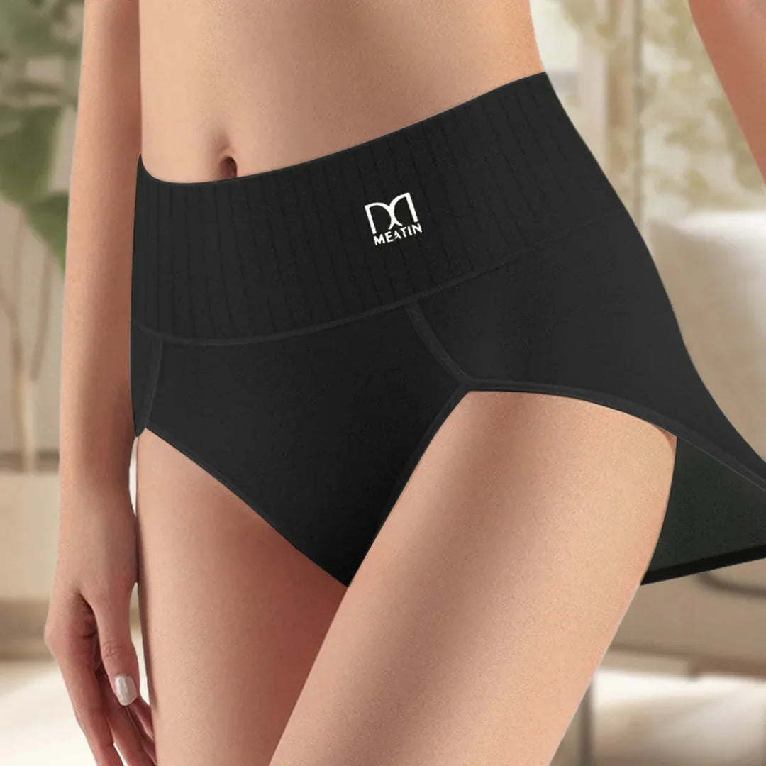 Invisible women's high-waist shaping briefs, 6-pack for everyday comfort & seamless foundationwear.