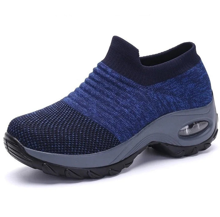 Women's comfortable slip-on shoes with arch support and air sole for all-day wear and easy mobility.