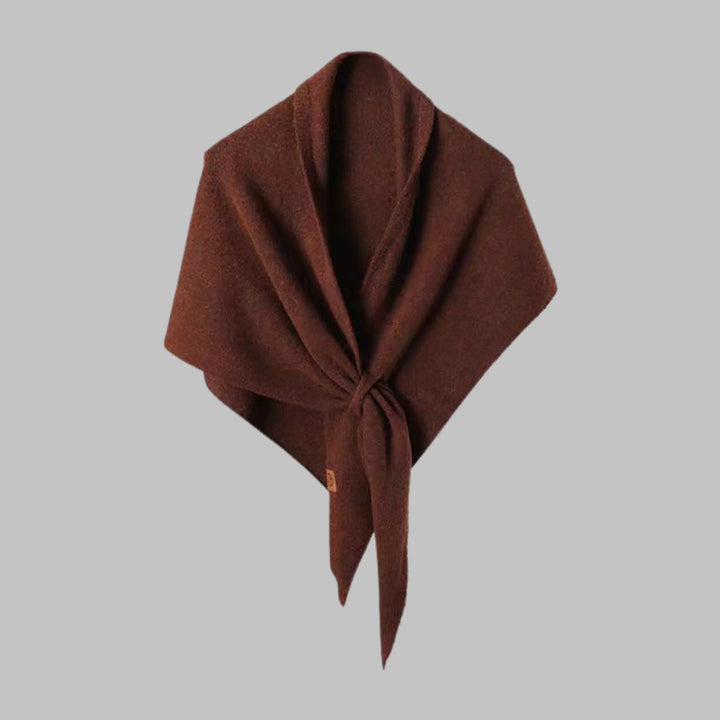Women's fashion accessory: a bold striped triangle shawl for versatile wear.