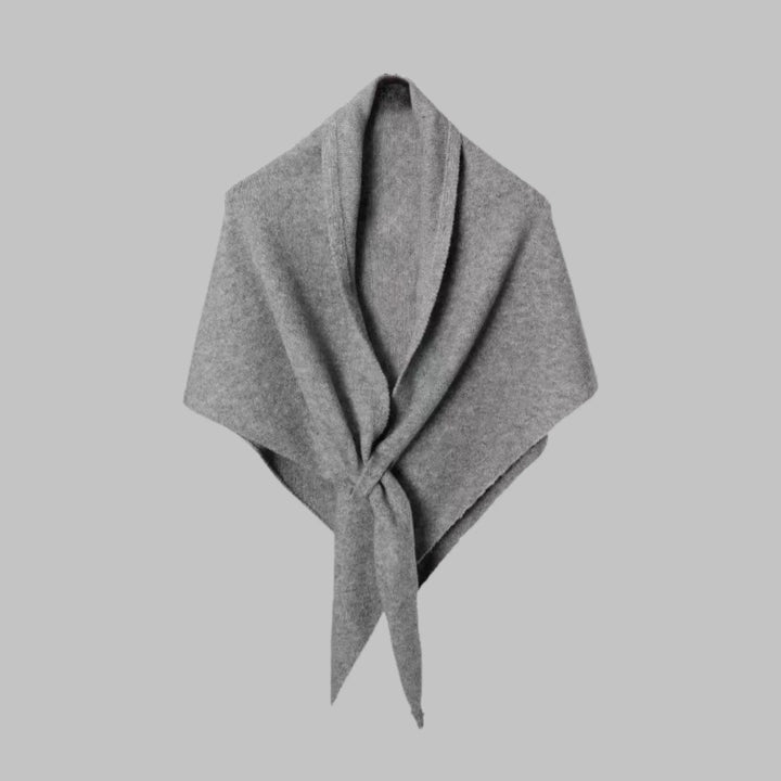 Elegant women's striped triangle scarf, a stylish and comfortable fashion wrap.